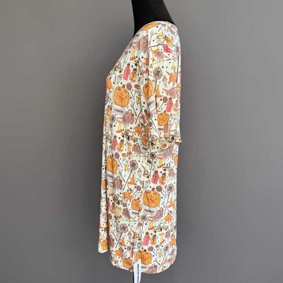 NEW Magical Mamas Halloween tee shirt - bamboo - v neck - pumpkin - size XXL - Picture 4 of 11